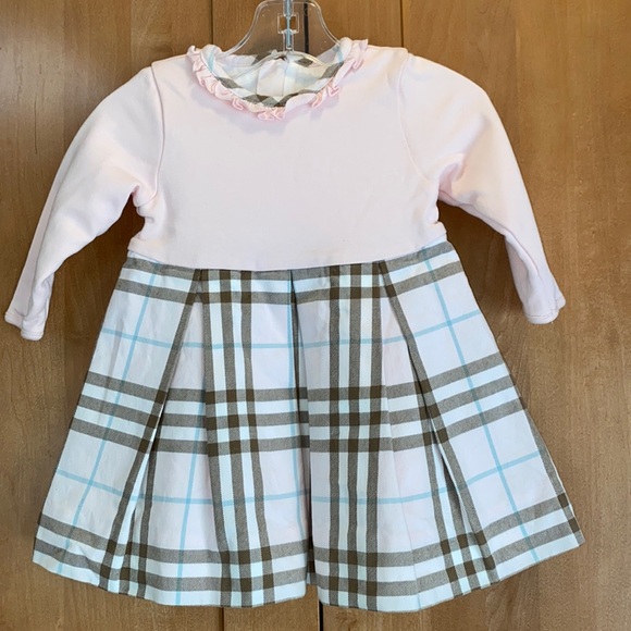 Burberry Other - Burberry fully lined pink nova check dress 9M
